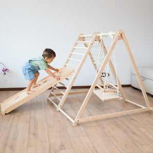 Foldable Indoor Montessori Wooden Playground for Kids