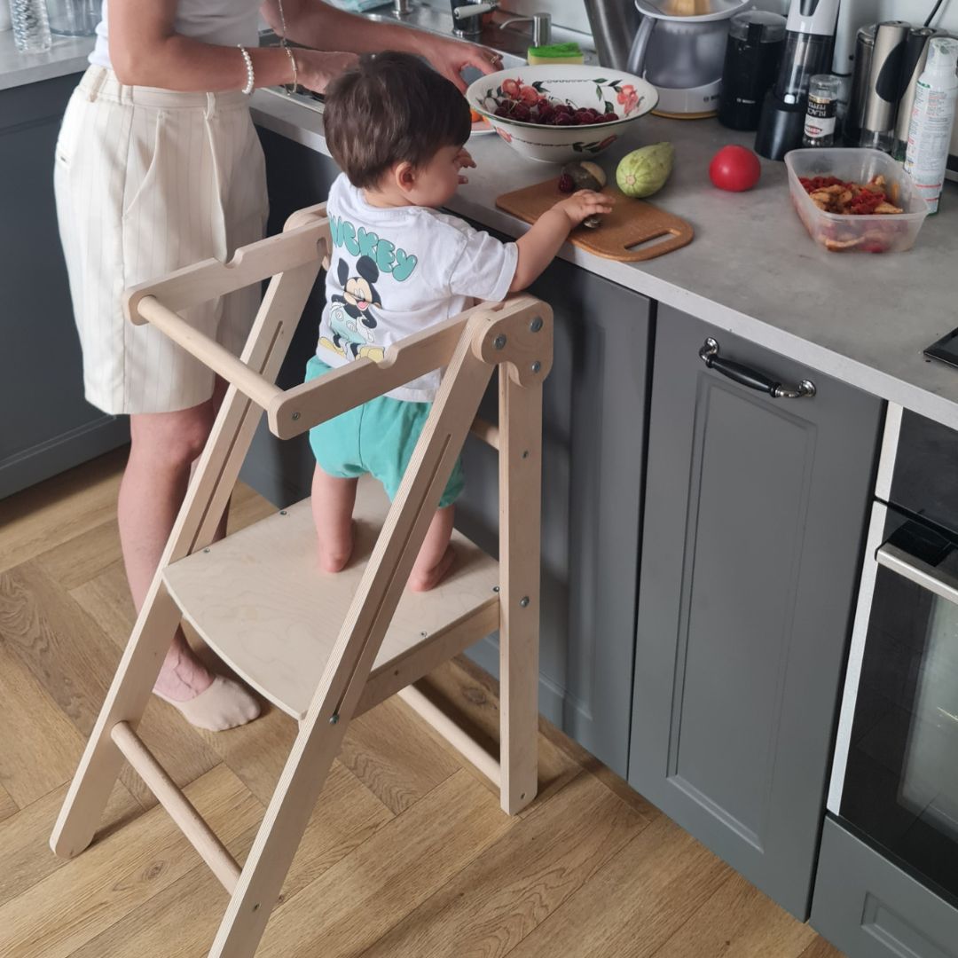Turn de învățare pliabil Montessori Wooden Magic