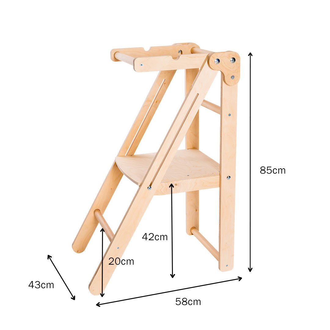 Turn de învățare pliabil Montessori Wooden Magic