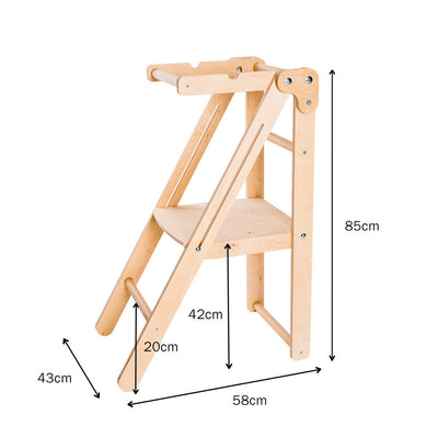 Turn de învățare pliabil Montessori Wooden Magic