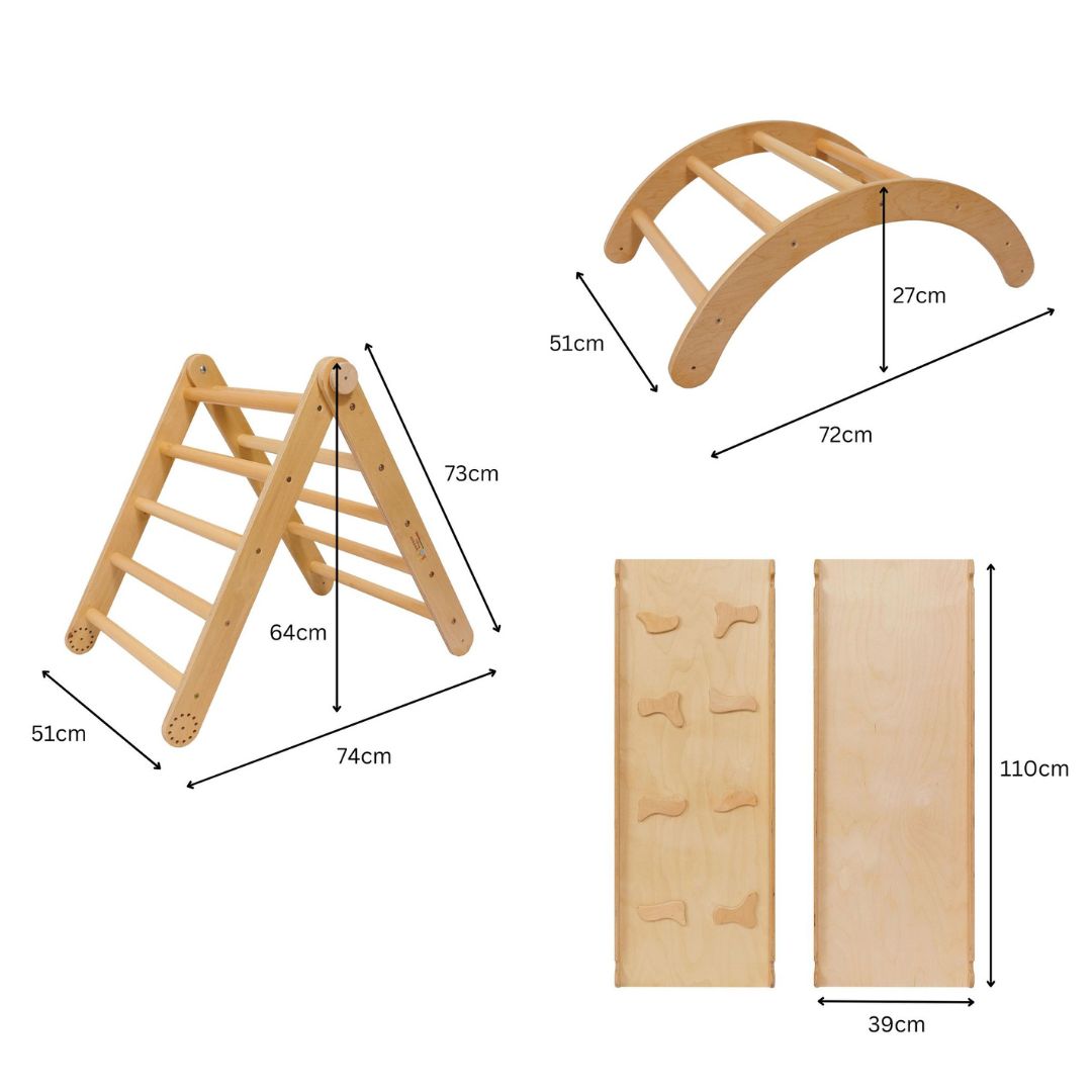 Triunghiul Modificabil Pikler cu Ramp și Arcul M