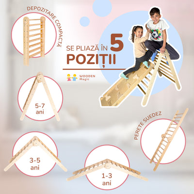 Triunghi Pikler Pliabil cu rampa